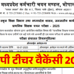 MP Teacher Vacancy 2025