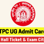 RRB NTPC UG Admit Card 2025