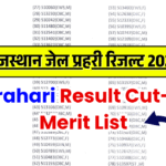 RSSB Jail Prahari Result 2025