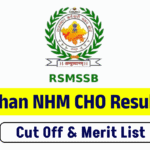 Rajasthan NHM CHO Result 2025
