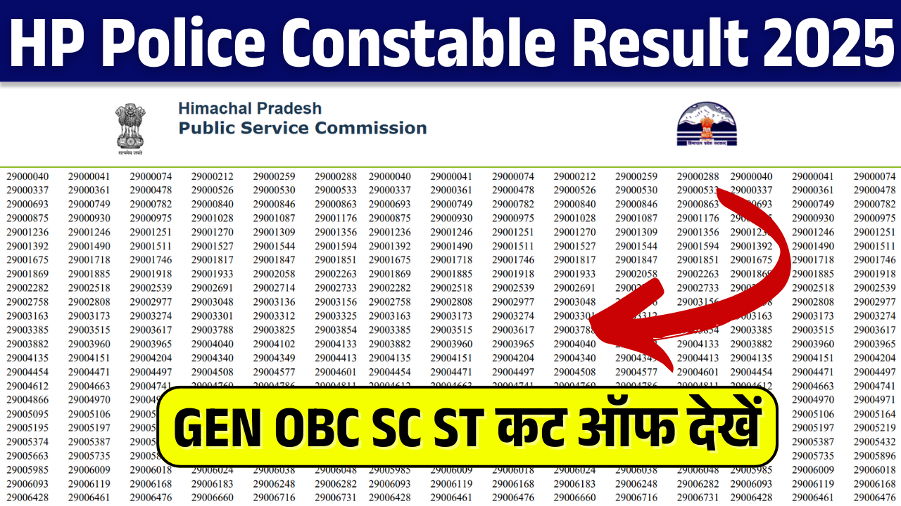 HP Police Constable Result 2025